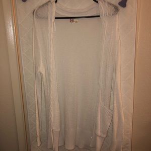 Juniors SO white sweater- XL